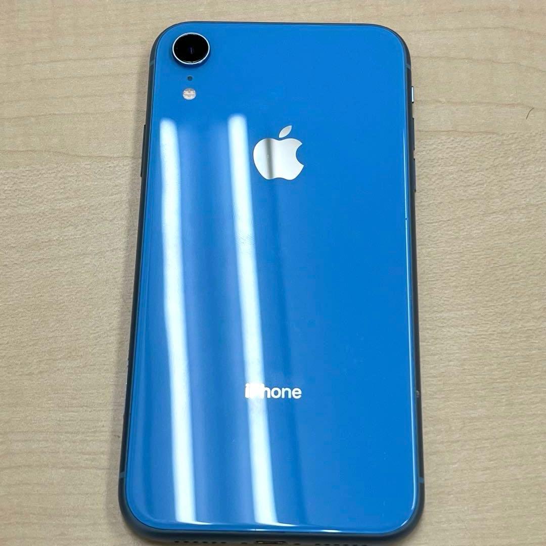 【T】Apple アップル iPhone XR 64GB ブルー スマートフォン