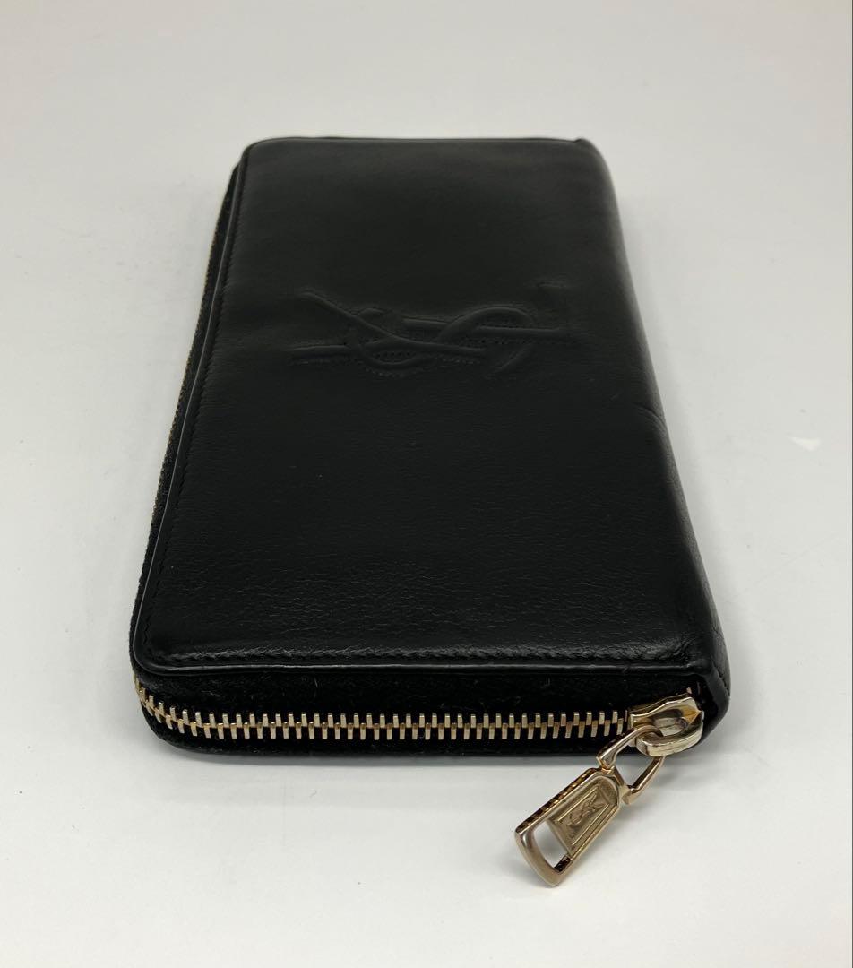 ⭐️ 美品 イヴ サンローラン YSL ラウンドファスナー 長財布 ブラック