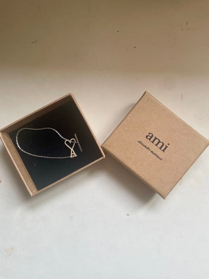 ami シルバーブレスレット ハートモチーフ