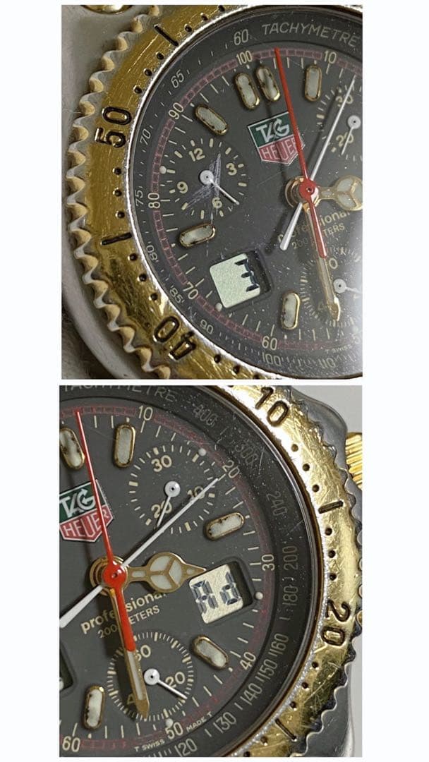 タグホイヤー セナモデル S25.206M クォーツ クロノグラフ 腕時計