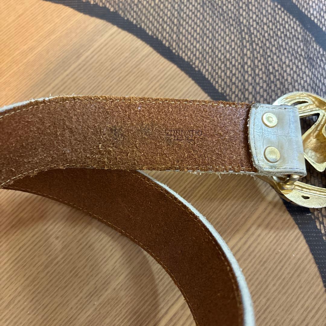 希少 早い者勝ちTornado Mart トルネードマート　ベルトホワイトレザー