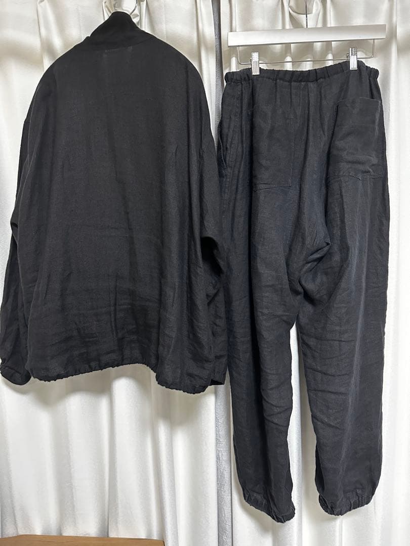 comoli カナパ ジップジャケット&ドローストリングパンツ