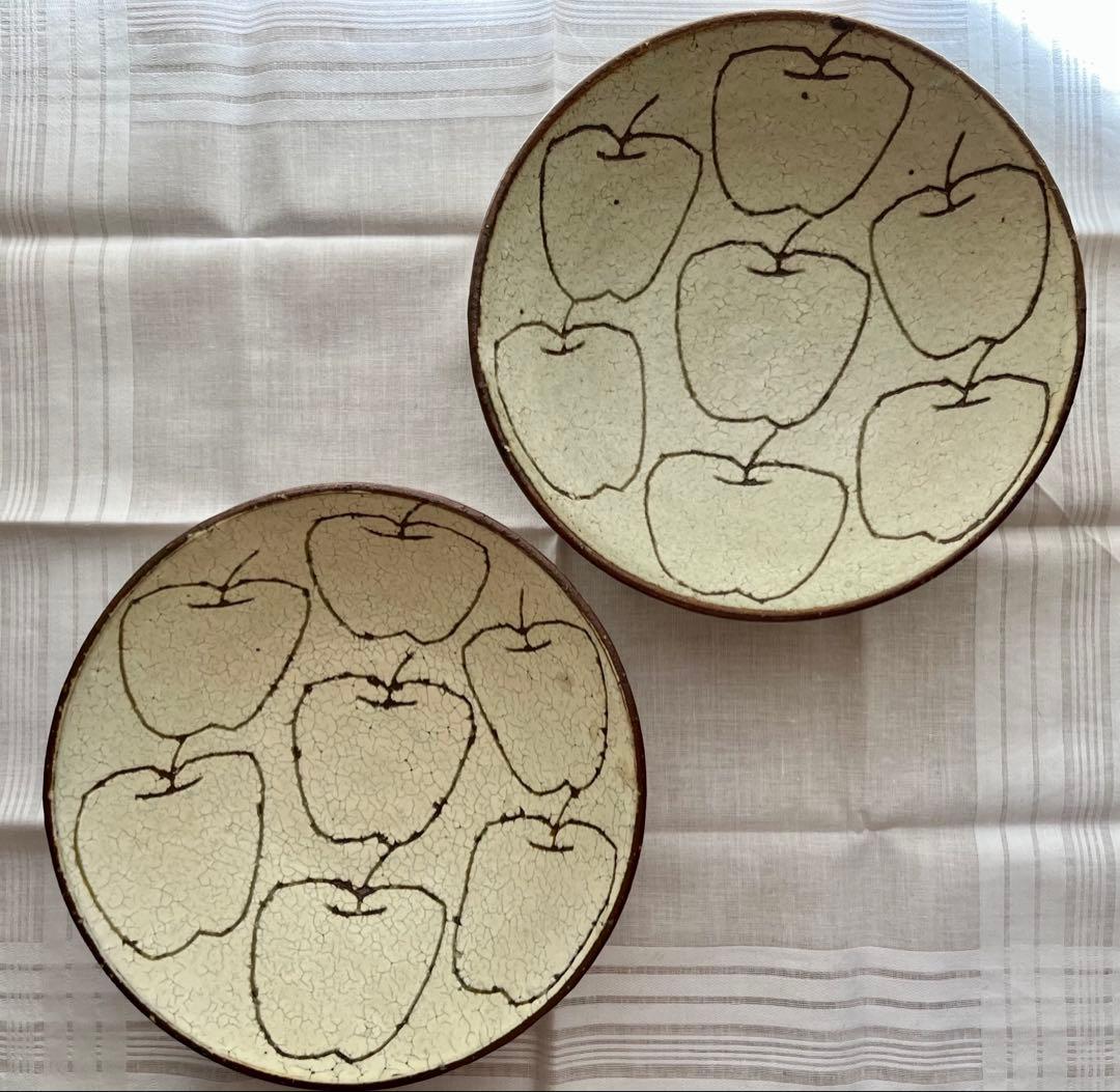 楠田純子さん 林檎鉢 六寸 りんご 2枚セット