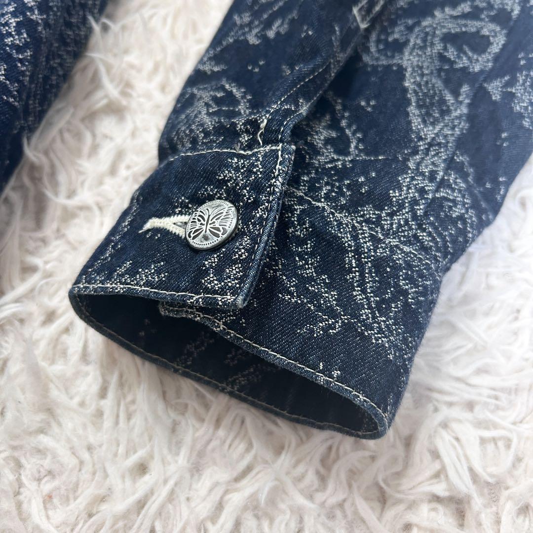 希少✨NEEDLES ペイズリーオールインワン M ネイビー