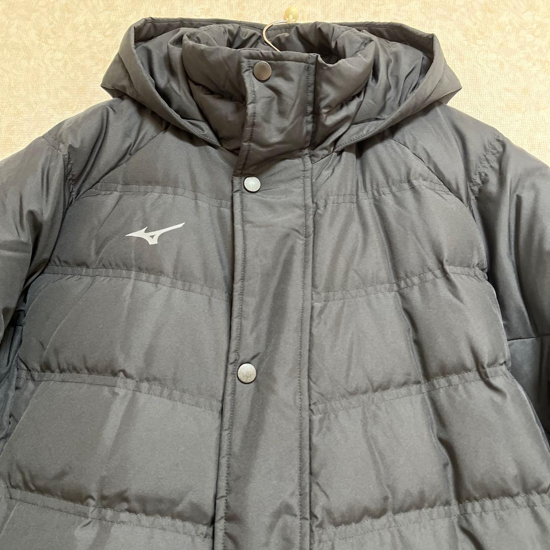 MIZUNOダウンベンチコートフード付き黒M