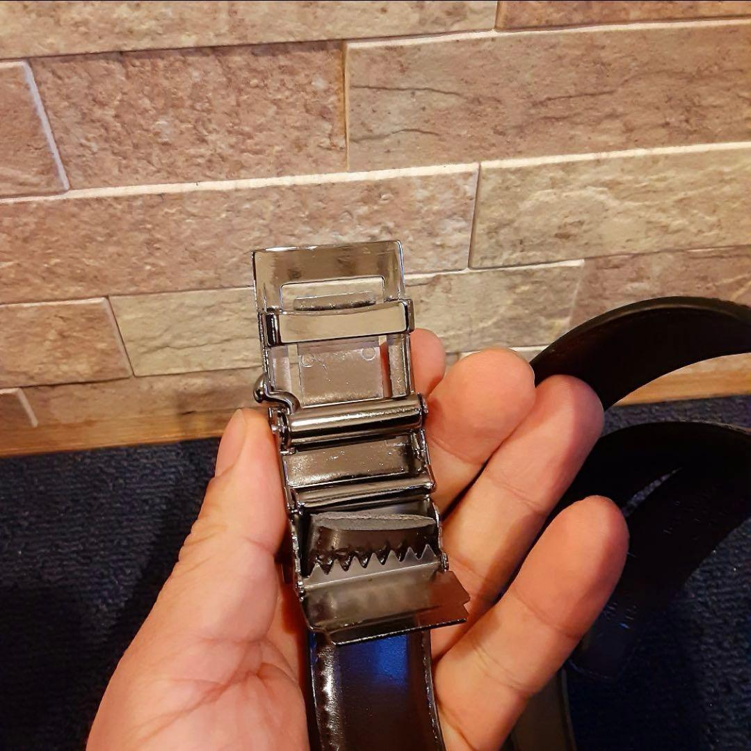 【1点限り】LOUISVUITTON ルイヴィトン シルバー ブラック ベルト