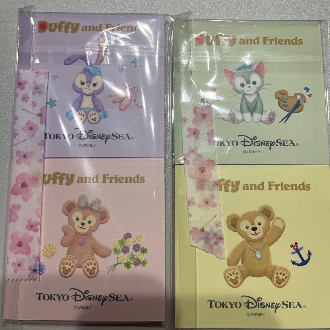 【在庫少】東京ディズニーシー ダッフィー＆フレンズ メモセット メモ帳