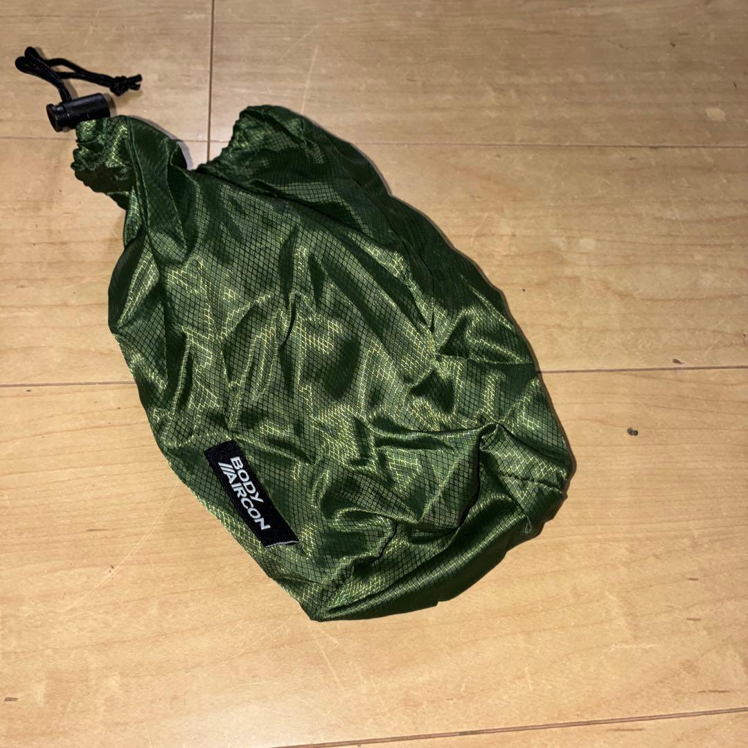 オリーブ色！美品！【ロゴス】野電 ボディエアコン　ツインクール