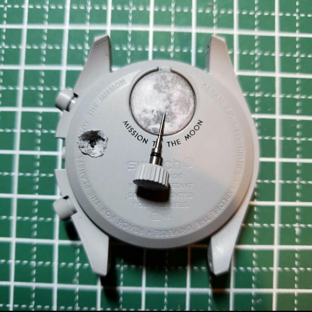 専用 限定1本【正規品カスタム】OMEGA×Swatch MOON YGコンビ