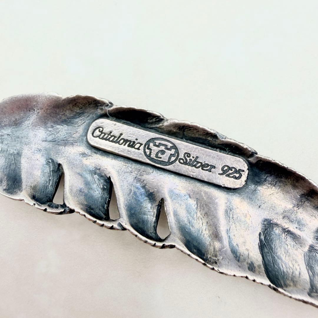 カタロニア　フェザー　ペンダント　トップ　シルバー925 Catalonia