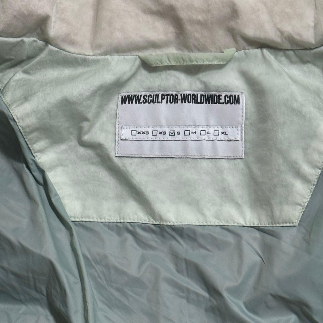 sculptor 韓国 グリーン ダウンジャケット ファスナー付き