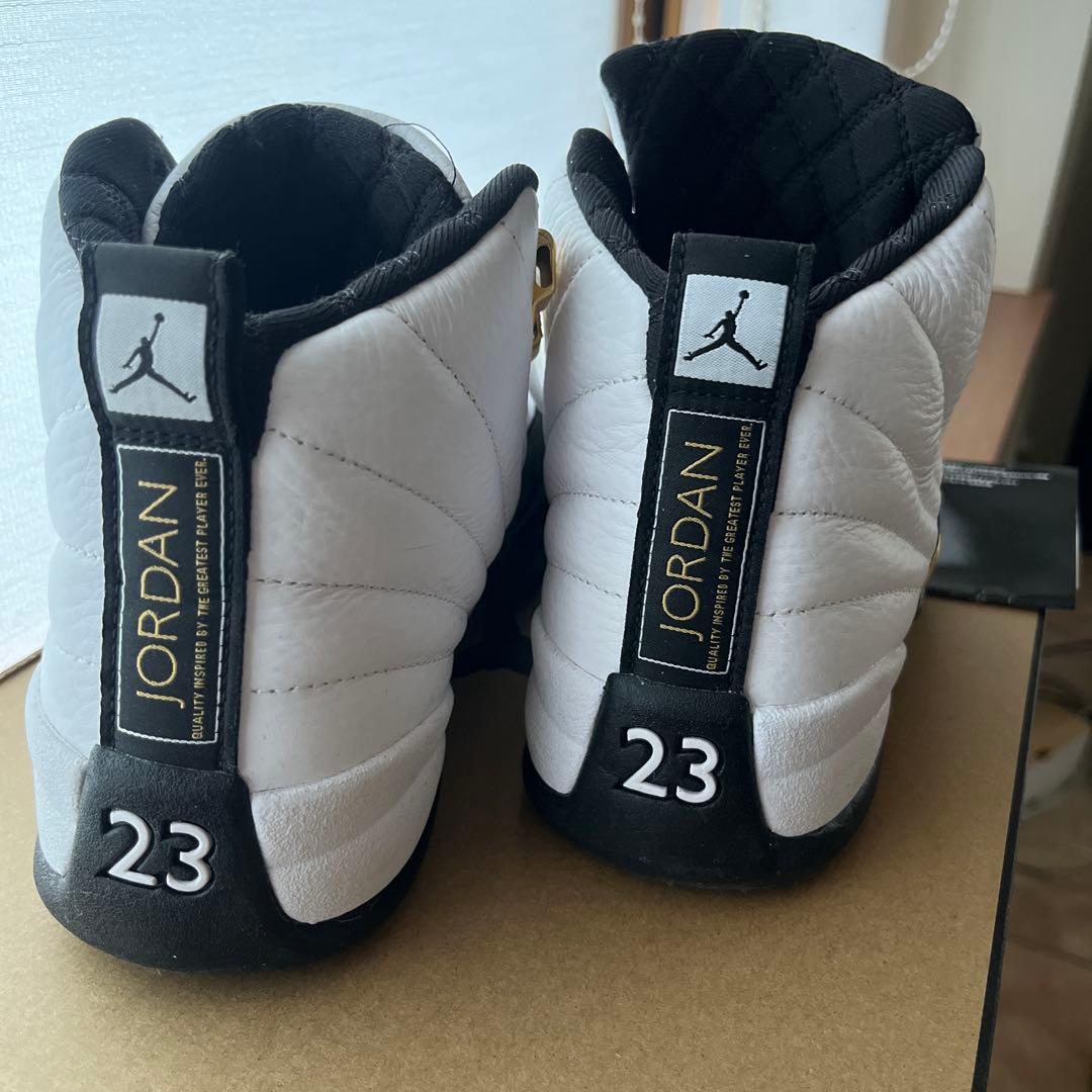 Air Jordan 12 Retro ホワイト/ブラック/ゴールド 7.5