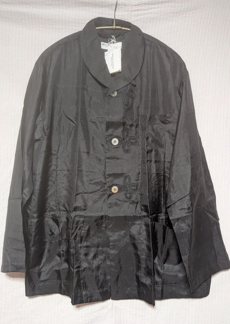 タグ付き　コム・デ・ギャルソンrobe de chambre シルク黒パジャマ