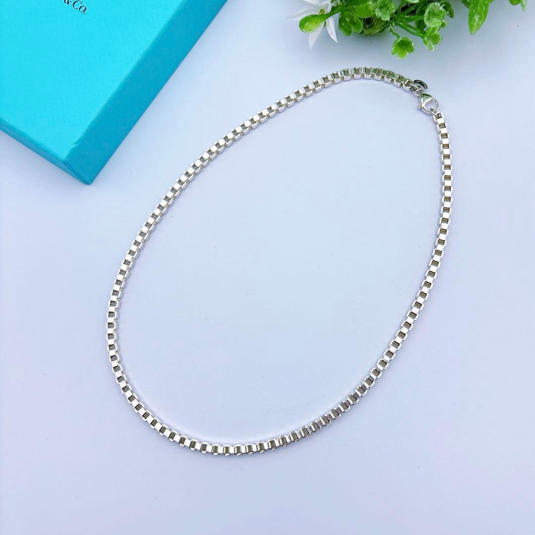 【美品】ティファニー ベネチアン 46cm ネックレス シルバー925