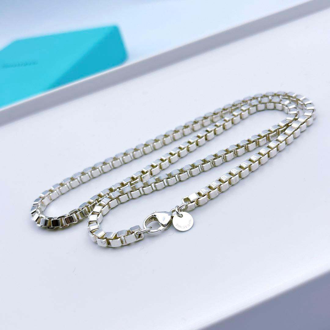 【美品】ティファニー ベネチアン 46cm ネックレス シルバー925