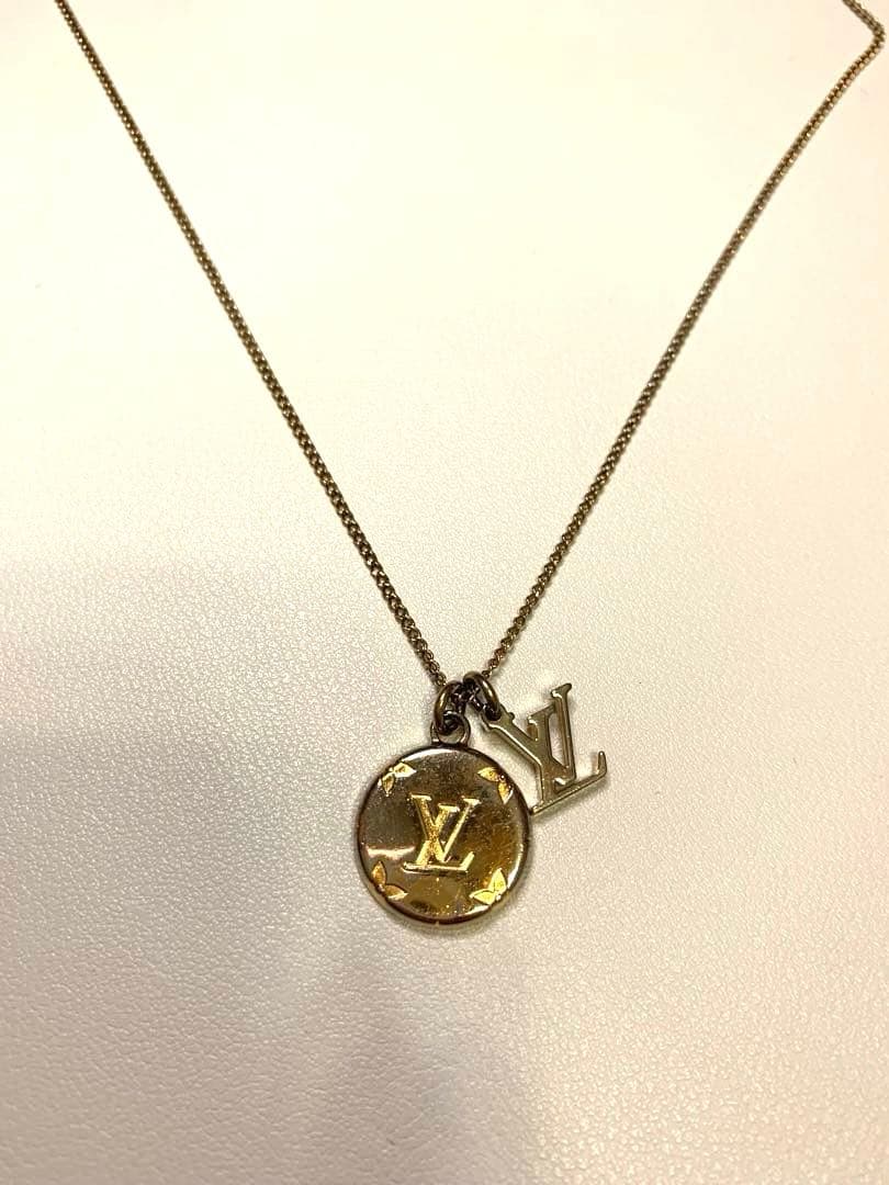 新春値下げ3日間限定価格！ LV ネックレス　モノグラム　ゴールド系リング18号