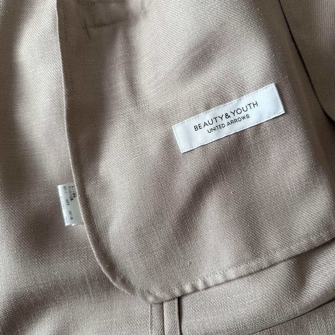 【美品】Beauty&Youth セットアップスーツ ダブル ベージュ