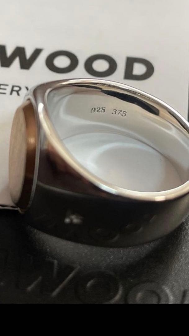 tomwood Oval Rose Gold Top 9K 9金 リング