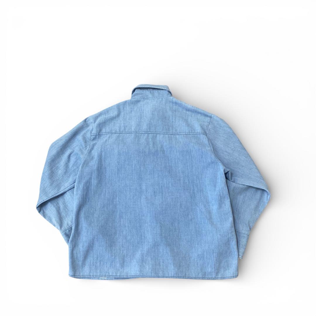 70’s BIG YANK デニムシャツ　ジャケット　コットンポリ　ヴィンテージ