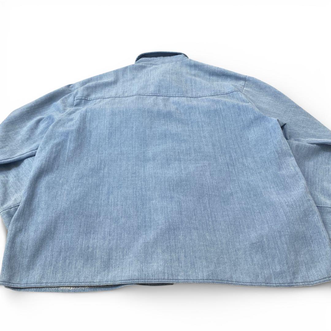 70’s BIG YANK デニムシャツ　ジャケット　コットンポリ　ヴィンテージ