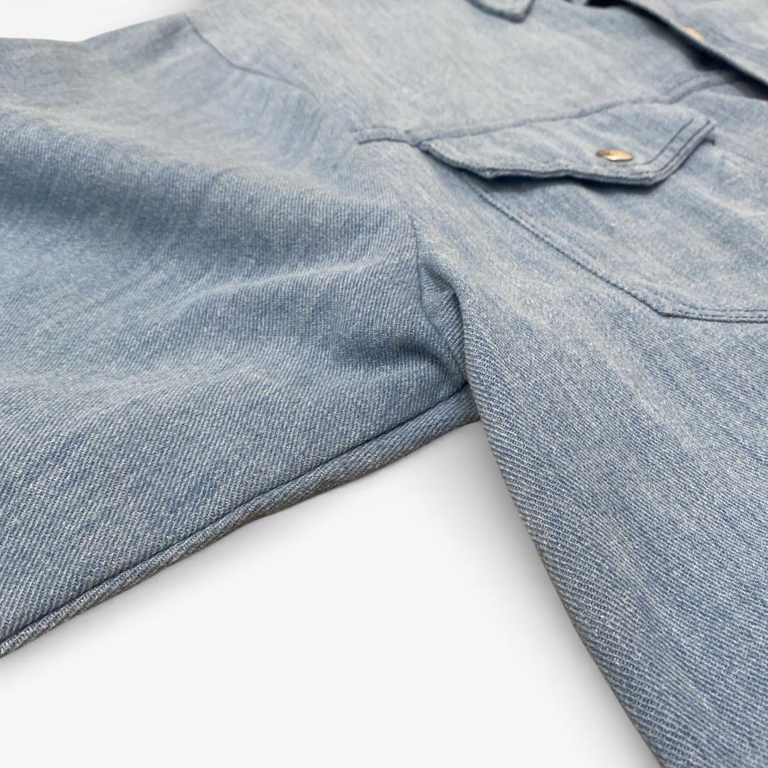 70’s BIG YANK デニムシャツ　ジャケット　コットンポリ　ヴィンテージ