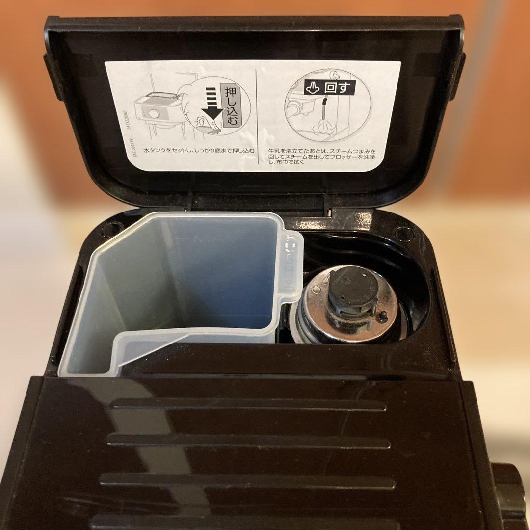 エスプレッソマシン 黒 ミルクピッチャー付き