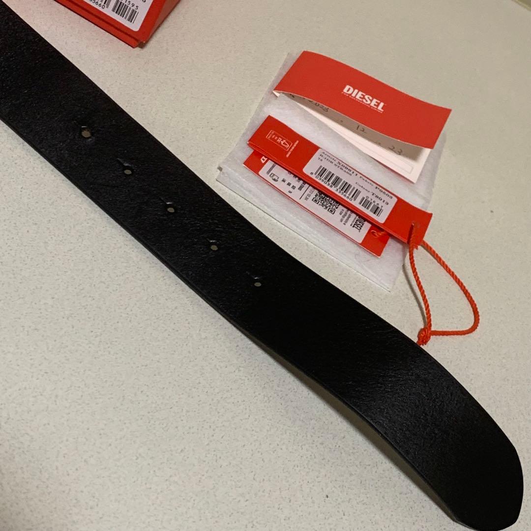 DIESEL ディーゼル B-1DR STRASS レザーベルト 75