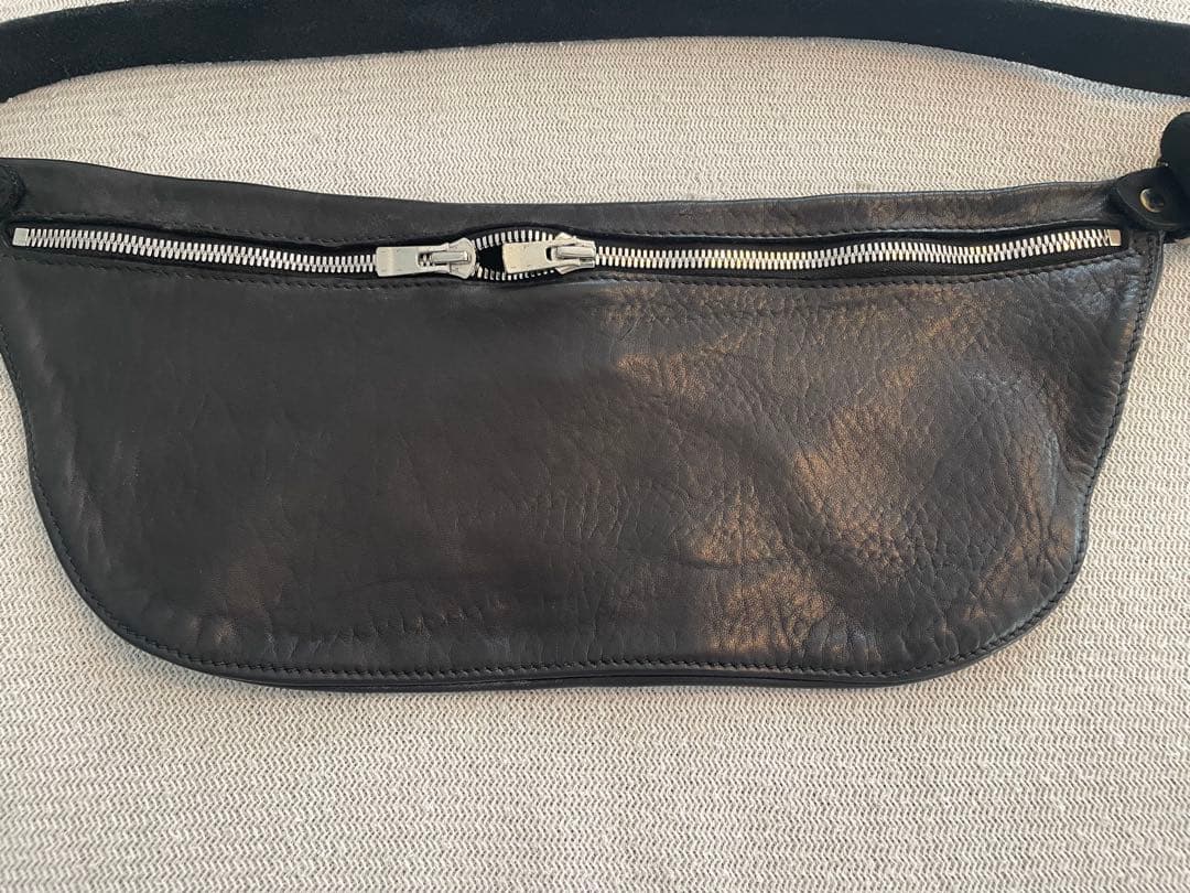 バッグ GUIDI Q10M MEDIUM LEATHER BELT BAG