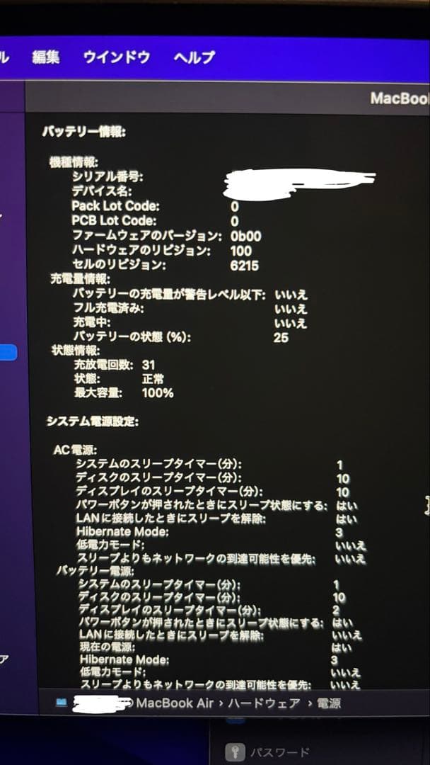 MacBook Air M3 16GB 256GB 付属品全て○ 保証有り