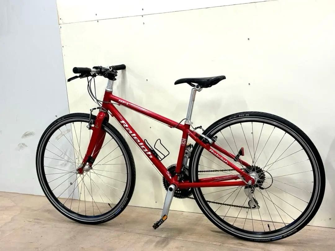 ⭕️英国名車RALEIGH（ラレー）｜大人の赤が映える｜街乗りに映える上質デザイン