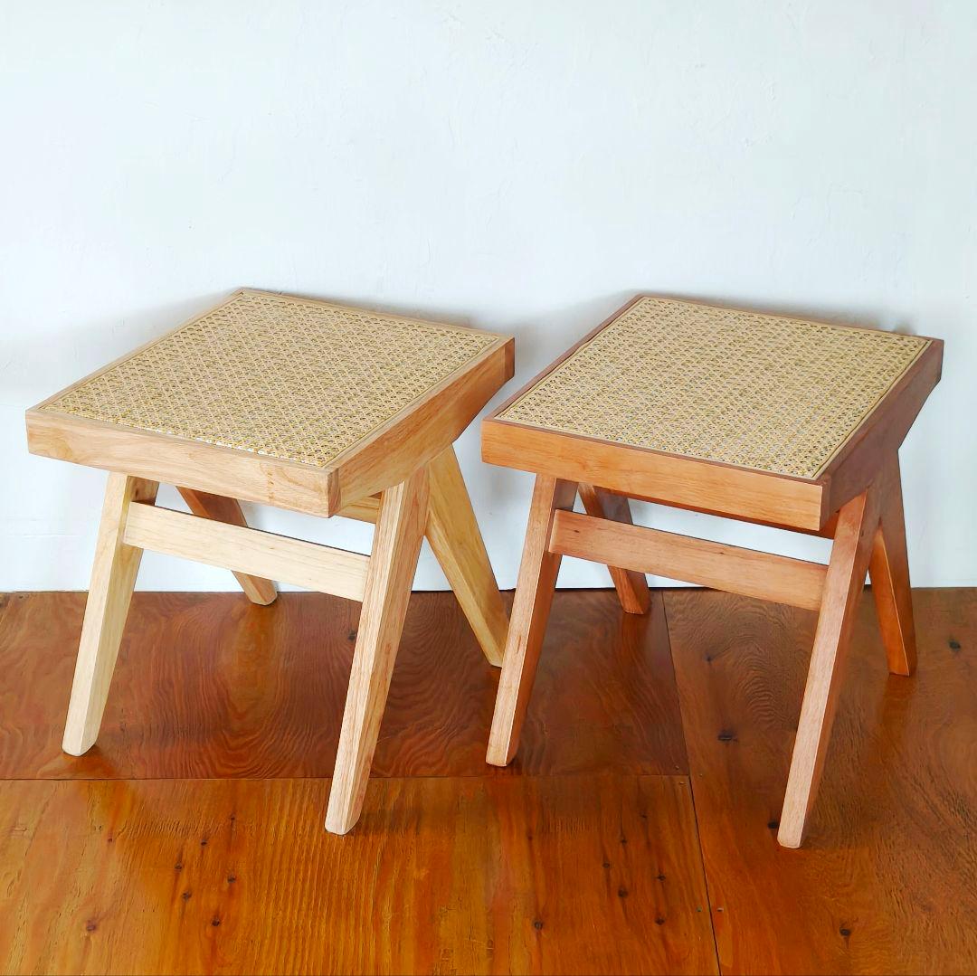 ピエールジャンヌレ　スツール　ベンチ　リプロダクト　ナチュラル　2