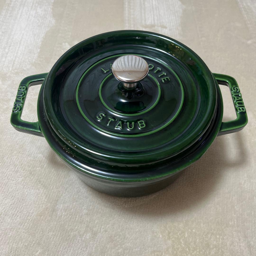 【美品】STAUB ストウブ グランドココット バジルグリーン　20センチ