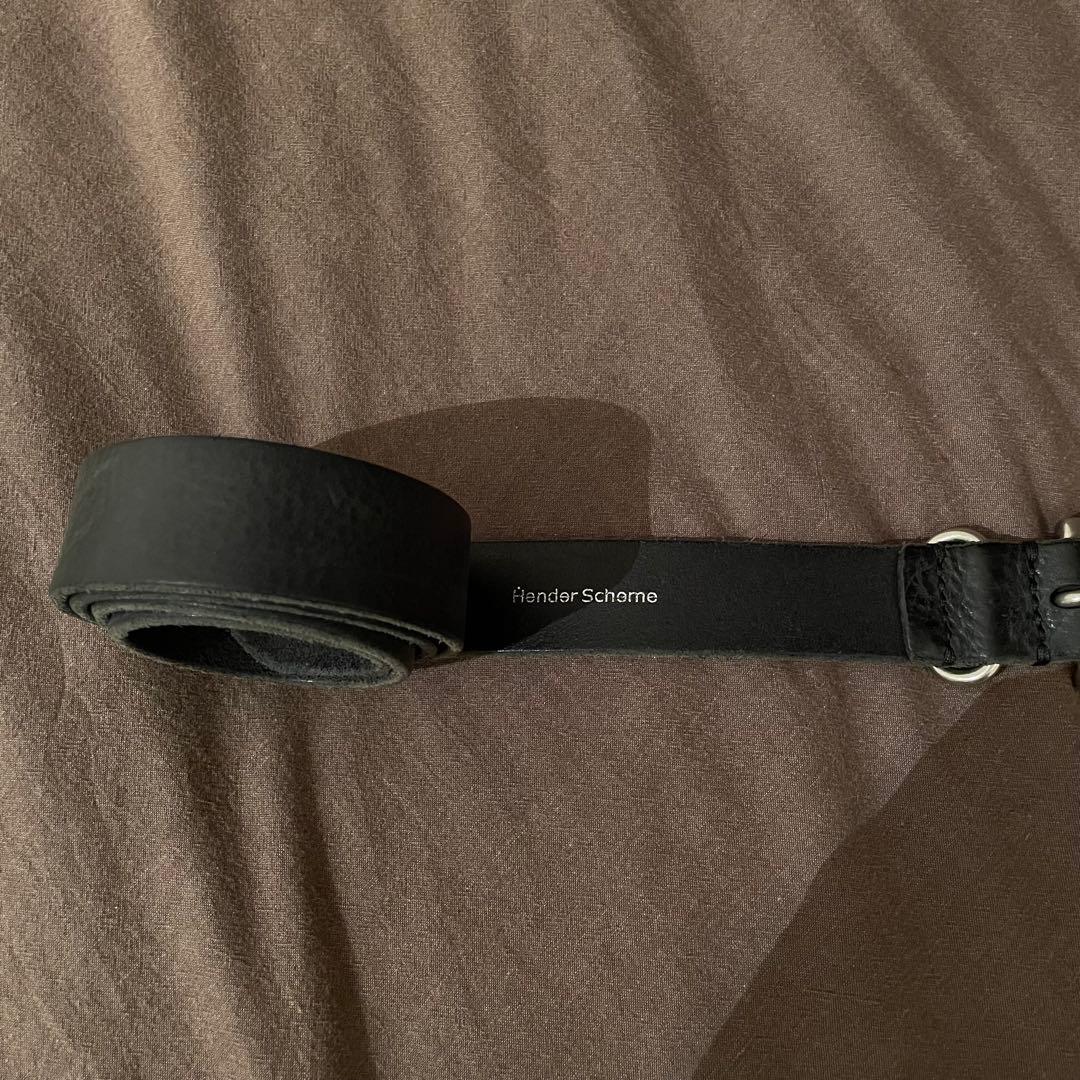 小物 Hender Scheme shrink shoulder belt black