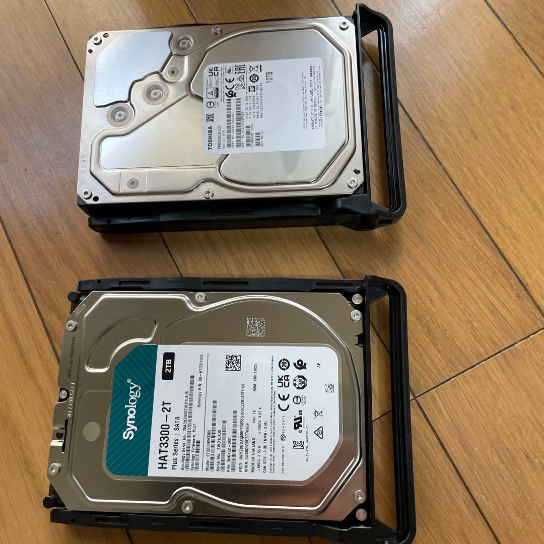 ぴんち君synology DS220＋　HDDのおまけ付き