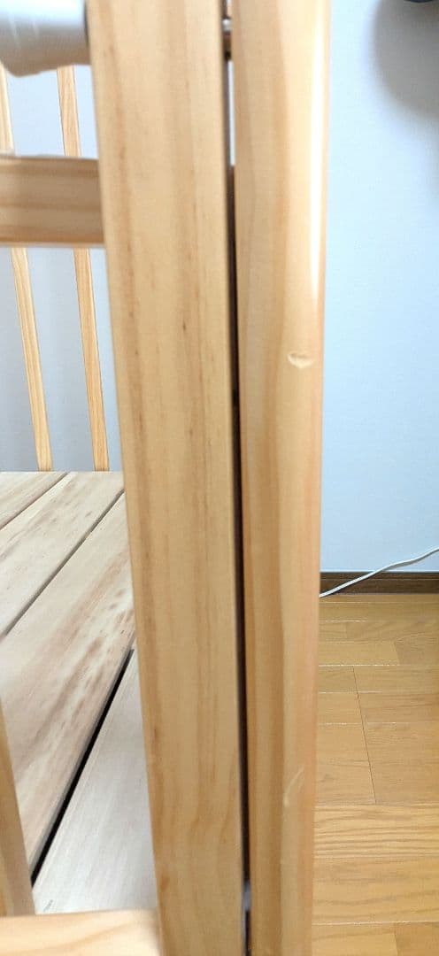 KATOJI ハイポジションベビーベッド アーチ ナチュラル 説明書付き