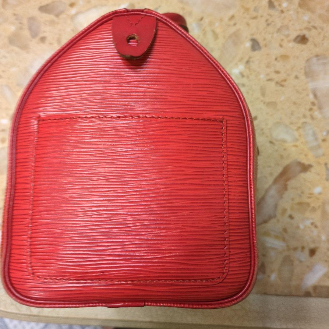 Louis Vuitton エピレザー ボストンバッグ レッド