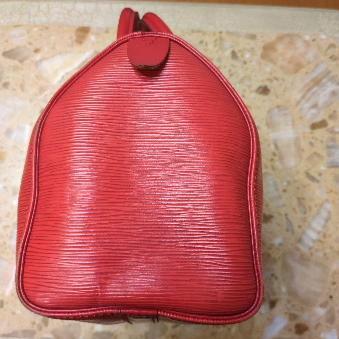 Louis Vuitton エピレザー ボストンバッグ レッド