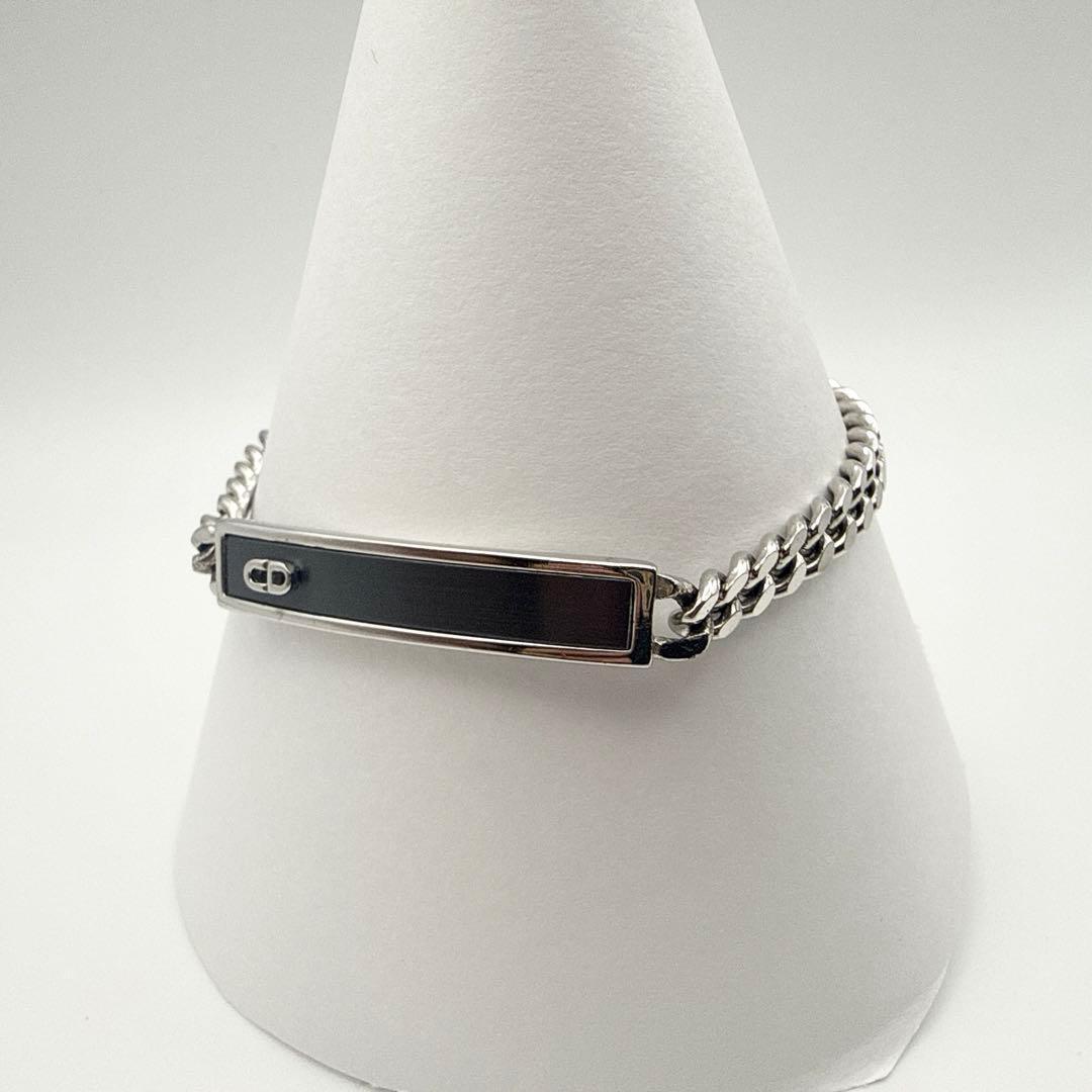 2875　美品✨　Dior　ブレスレット　シルバー　CD ロゴ　刻印