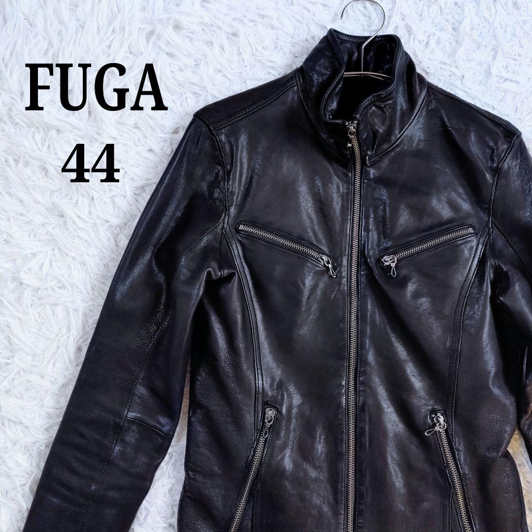 【JVKE】FUGA　Y2K　レザージャケット　本革　ハイネック