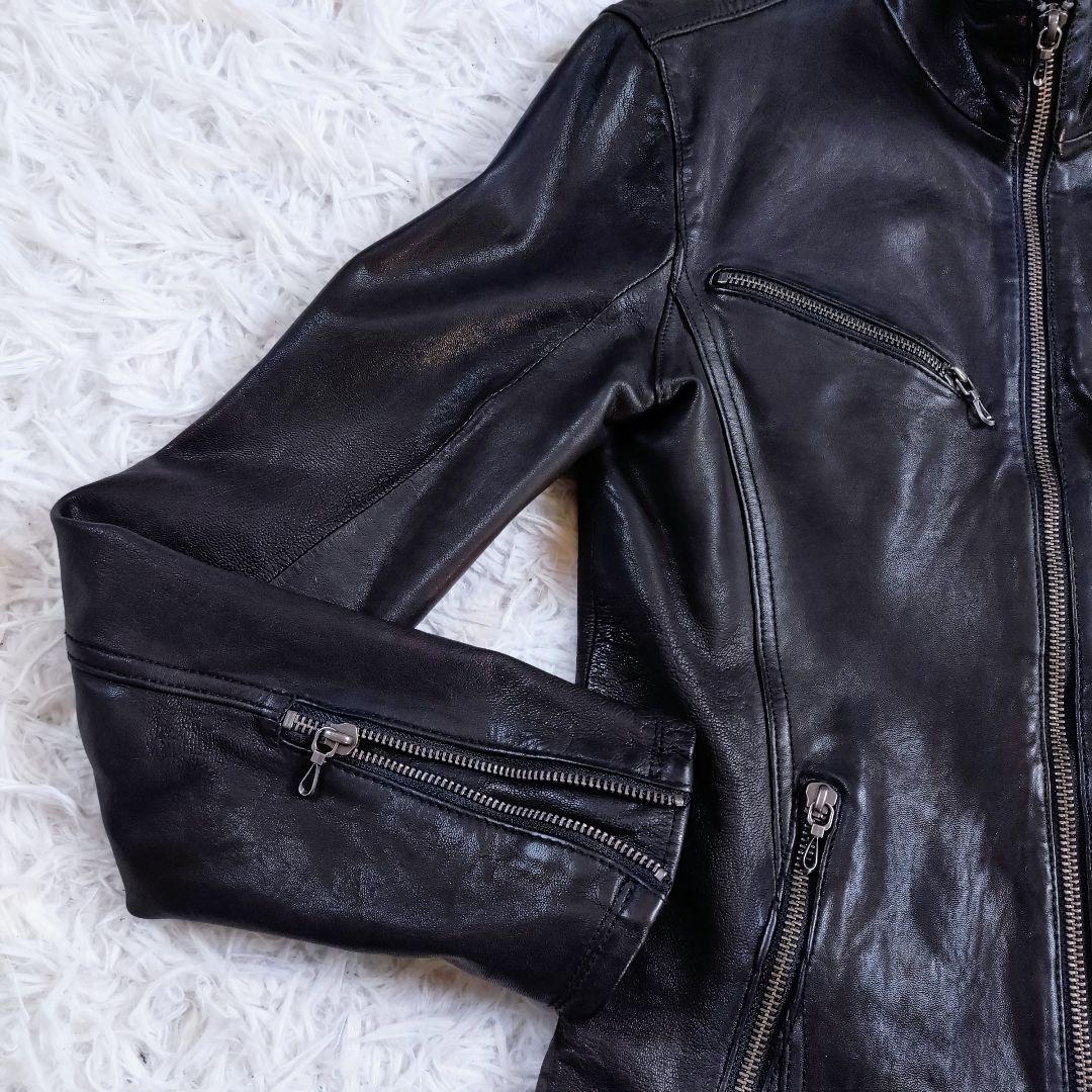 【JVKE】FUGA　Y2K　レザージャケット　本革　ハイネック