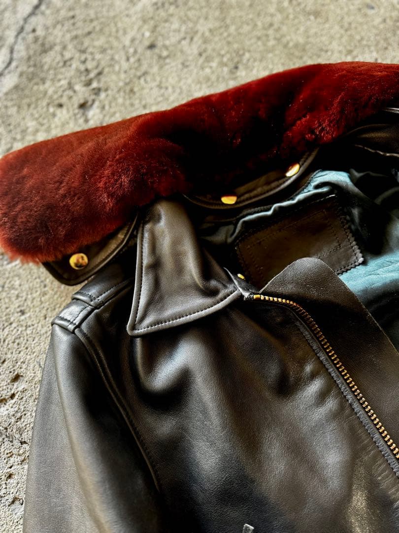 よ*じ様 上質牛革 ハーレーダビッドソン ポリスマン レザージャケット シングル