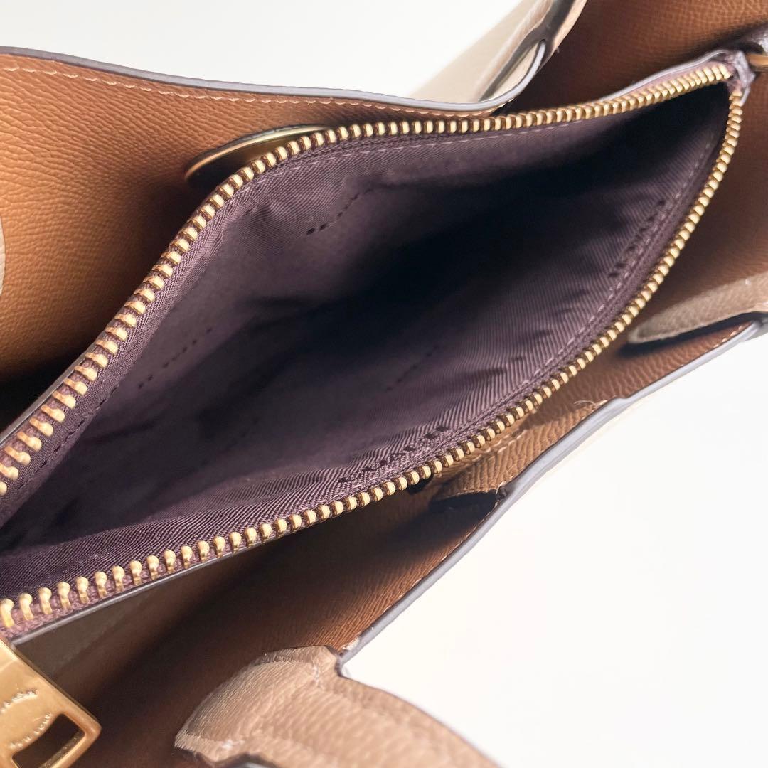 コーチ COACH ハンドバッグ ウィロウ トート 24 ティーローズ ほぼ新品