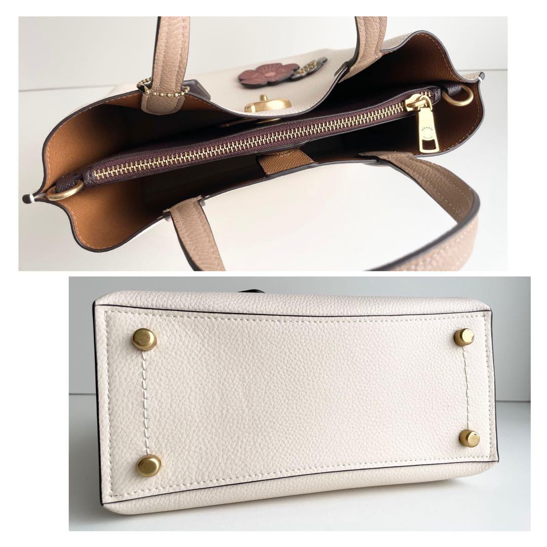 コーチ COACH ハンドバッグ ウィロウ トート 24 ティーローズ ほぼ新品