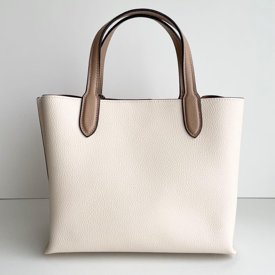 コーチ COACH ハンドバッグ ウィロウ トート 24 ティーローズ ほぼ新品