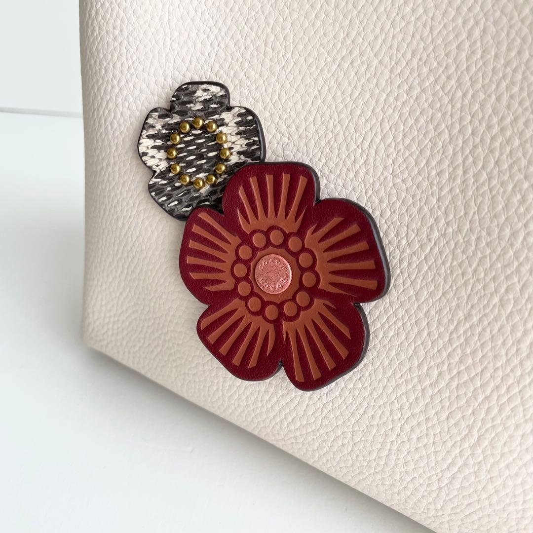 コーチ COACH ハンドバッグ ウィロウ トート 24 ティーローズ ほぼ新品