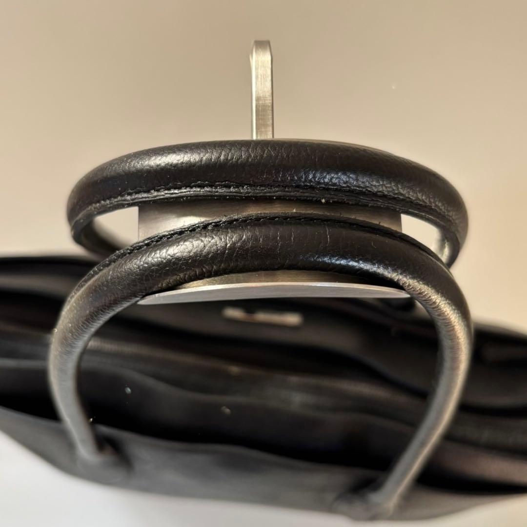 ✨ブラックレーベルクレストブリッジ✨トートバッグ ロゴ レザー ブラック 大型