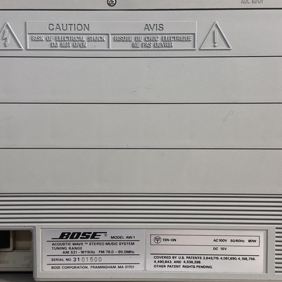 希少 BOSE ボーズAW-1 ラジカセ　ラジオカセット