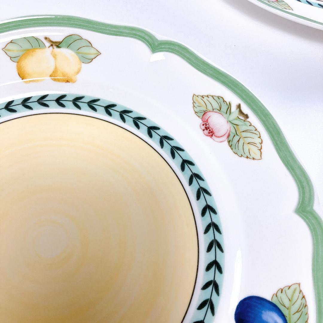 ビレロイ＆ボッホ フレンチガーデン 27㎝ プレート 2枚　|3822|