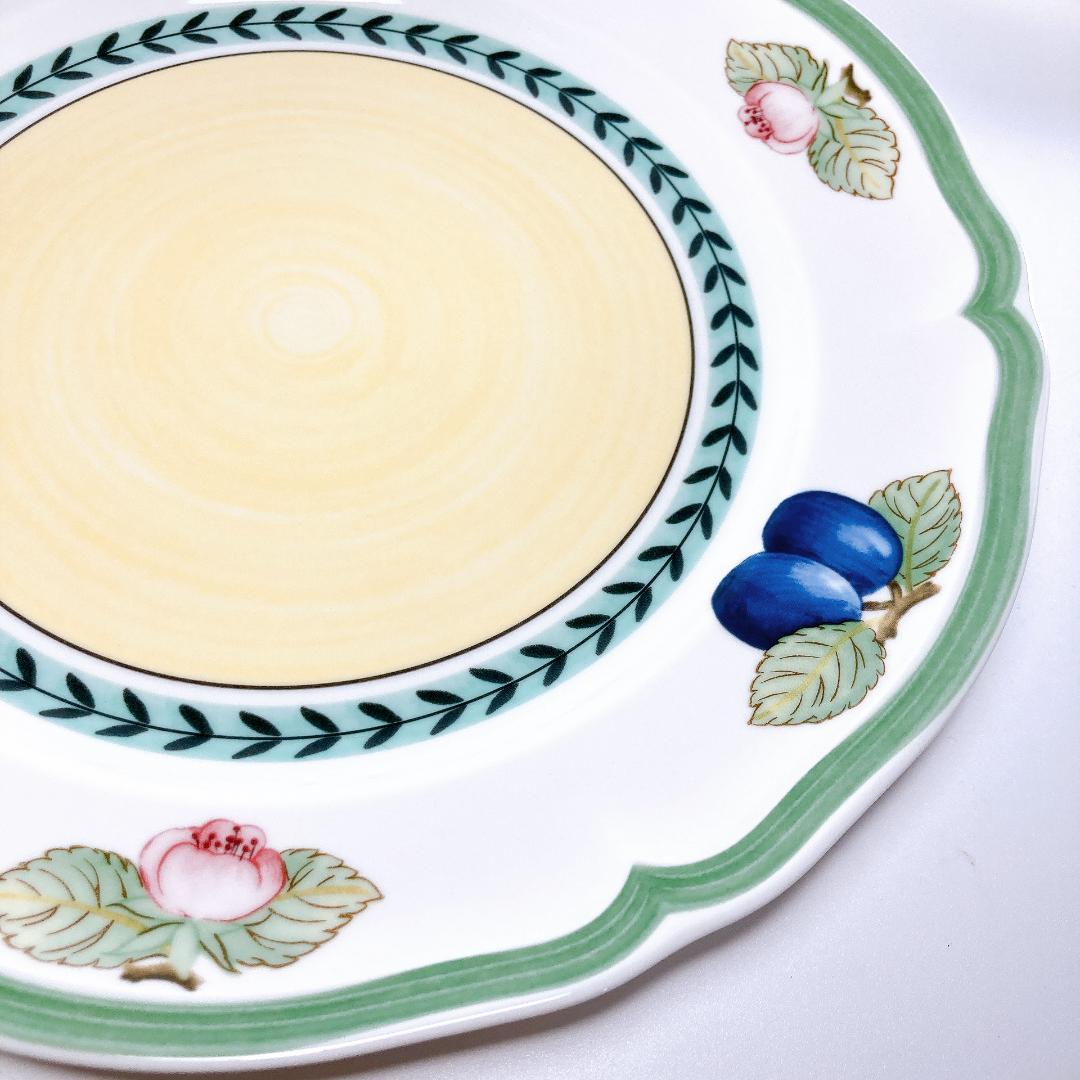 ビレロイ＆ボッホ フレンチガーデン 27㎝ プレート 2枚　|3822|