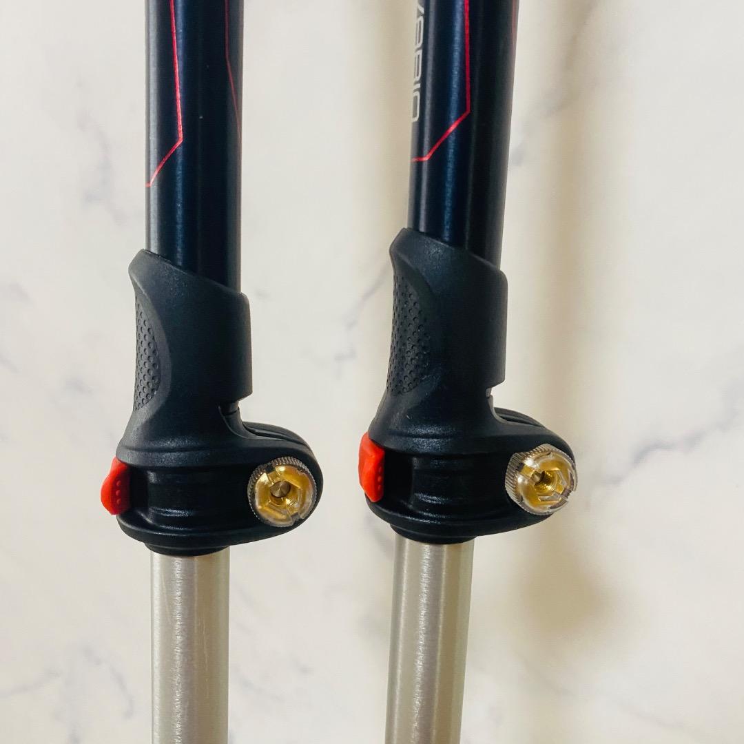 【未使用】LEKI レキ RENTAL VARIO 伸縮式スキーポール ストック